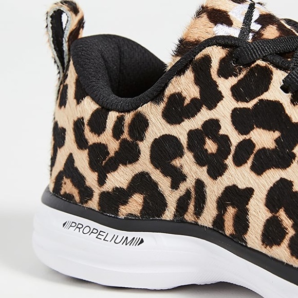 APL WOMENS ICONIC PRO CALF HAIR LEOPARD SNEAKERS - Picture 4 of 7